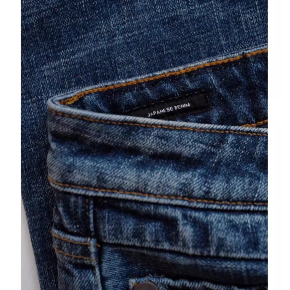 R13 Blue Flared Wide-Leg Jeans - Picture 10 of 10